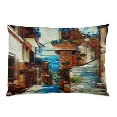 An Italian Neighborhood  Pillow Case by ConteMonfrey