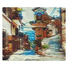 An Italian Neighborhood  Double Sided Flano Blanket (small)  by ConteMonfrey