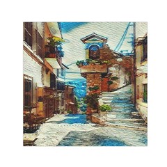 An Italian Neighborhood  Square Satin Scarf (30  X 30 ) by ConteMonfrey