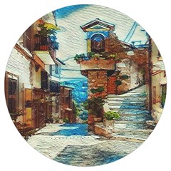 An Italian Neighborhood  Round Trivet by ConteMonfrey