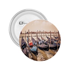 Black Several Boats - Colorful Italy  2 25  Buttons by ConteMonfrey