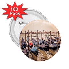 Black Several Boats - Colorful Italy  2 25  Buttons (100 Pack)  by ConteMonfrey