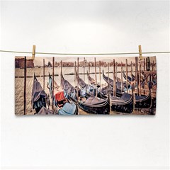 Black Several Boats - Colorful Italy  Hand Towel by ConteMonfrey