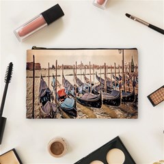 Black Several Boats - Colorful Italy  Cosmetic Bag (medium) by ConteMonfrey