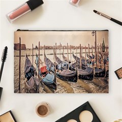 Black Several Boats - Colorful Italy  Cosmetic Bag (large) by ConteMonfrey