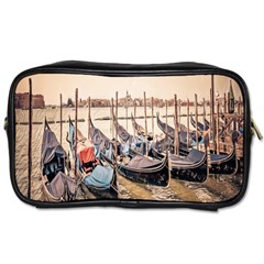 Black Several Boats - Colorful Italy  Toiletries Bag (two Sides) by ConteMonfrey