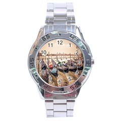 Black Several Boats - Colorful Italy  Stainless Steel Analogue Watch by ConteMonfrey