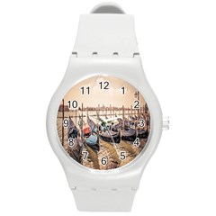 Black Several Boats - Colorful Italy  Round Plastic Sport Watch (m) by ConteMonfrey