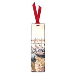 Black Several Boats - Colorful Italy  Small Book Marks by ConteMonfrey