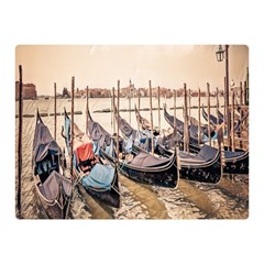 Black Several Boats - Colorful Italy  Double Sided Flano Blanket (mini)  by ConteMonfrey