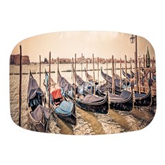 Black Several Boats - Colorful Italy  Mini Square Pill Box by ConteMonfrey