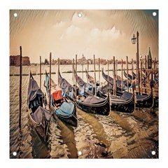 Black Several Boats - Colorful Italy  Banner And Sign 3  X 3  by ConteMonfrey