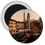  The Harbor, Riva, Lake Garda, Italy 1890-1900 3  Magnets Front