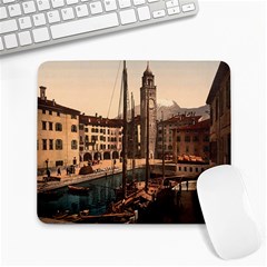  The Harbor, Riva, Lake Garda, Italy 1890-1900 Large Mousepads by ConteMonfrey