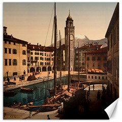  The Harbor, Riva, Lake Garda, Italy 1890-1900 Canvas 20  X 20  by ConteMonfrey