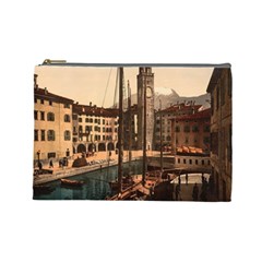  The Harbor, Riva, Lake Garda, Italy 1890-1900 Cosmetic Bag (large) by ConteMonfrey