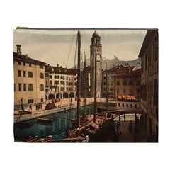  The Harbor, Riva, Lake Garda, Italy 1890-1900 Cosmetic Bag (xl) by ConteMonfrey