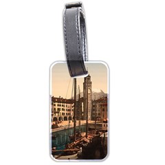  The Harbor, Riva, Lake Garda, Italy 1890-1900 Luggage Tag (two Sides) by ConteMonfrey