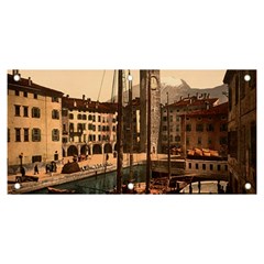  The Harbor, Riva, Lake Garda, Italy 1890-1900 Banner And Sign 6  X 3  by ConteMonfrey