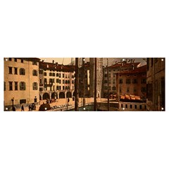  The Harbor, Riva, Lake Garda, Italy 1890-1900 Banner And Sign 12  X 4  by ConteMonfrey