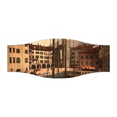 The Harbor, Riva, Lake Garda, Italy 1890-1900 2 Background Brown Stretchable Headband by ConteMonfrey