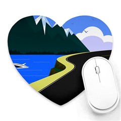 Air Pollution Retro Vintage Heart Mousepads by Wegoenart