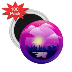 Landscape Illustration Illustrator 2 25  Magnets (100 Pack)  by Wegoenart