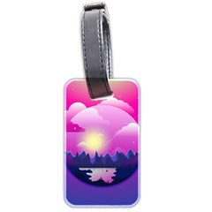 Landscape Illustration Illustrator Luggage Tag (two Sides) by Wegoenart