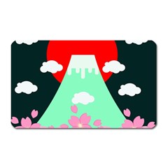 Mount Fuji Japan Landscape Volcano Magnet (rectangular) by Wegoenart