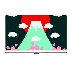 Mount Fuji Japan Landscape Volcano Business Card Holder by Wegoenart