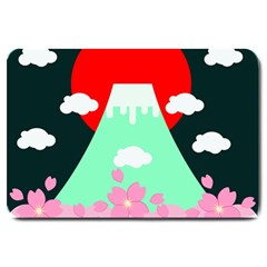 Mount Fuji Japan Landscape Volcano Large Doormat 