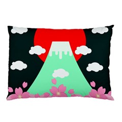 Mount Fuji Japan Landscape Volcano Pillow Case by Wegoenart