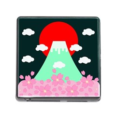 Mount Fuji Japan Landscape Volcano Memory Card Reader (square 5 Slot) by Wegoenart