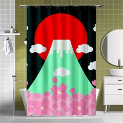 Mount Fuji Japan Landscape Volcano Shower Curtain 48  X 72  (small)  by Wegoenart