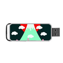 Mount Fuji Japan Landscape Volcano Portable Usb Flash (two Sides) by Wegoenart