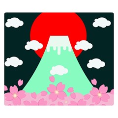 Mount Fuji Japan Landscape Volcano Double Sided Flano Blanket (small)  by Wegoenart