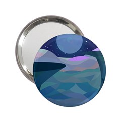 Landscapes Moon Stars Night 2 25  Handbag Mirrors by Wegoenart