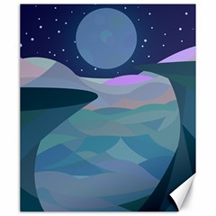 Landscapes Moon Stars Night Canvas 20  X 24  by Wegoenart