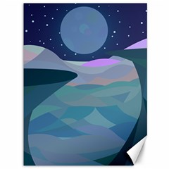 Landscapes Moon Stars Night Canvas 36  X 48  by Wegoenart