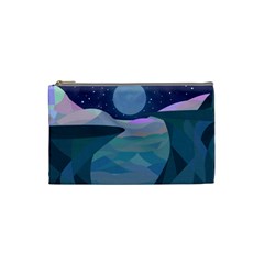 Landscapes Moon Stars Night Cosmetic Bag (small) by Wegoenart