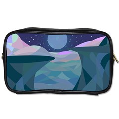 Landscapes Moon Stars Night Toiletries Bag (two Sides) by Wegoenart