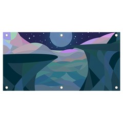 Landscapes Moon Stars Night Banner And Sign 4  X 2 