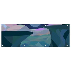 Landscapes Moon Stars Night Banner And Sign 9  X 3 