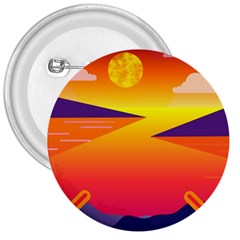 Sunset Lake Forest Hills Camp 3  Buttons by Wegoenart