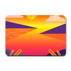 Sunset Lake Forest Hills Camp Small Doormat 