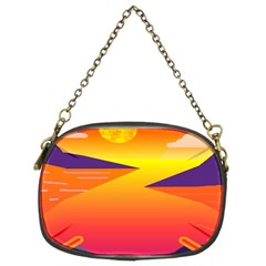 Sunset Lake Forest Hills Camp Chain Purse (two Sides) by Wegoenart