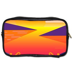 Sunset Lake Forest Hills Camp Toiletries Bag (one Side) by Wegoenart