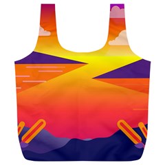 Sunset Lake Forest Hills Camp Full Print Recycle Bag (xl) by Wegoenart