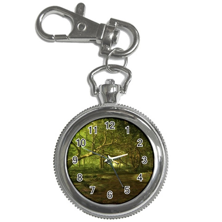 Nature Greenforest Trees Tree Landscape Key Chain Watches