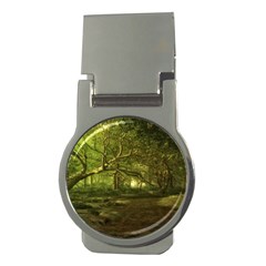 Nature Greenforest Trees Tree Landscape Money Clips (round)  by Wegoenart